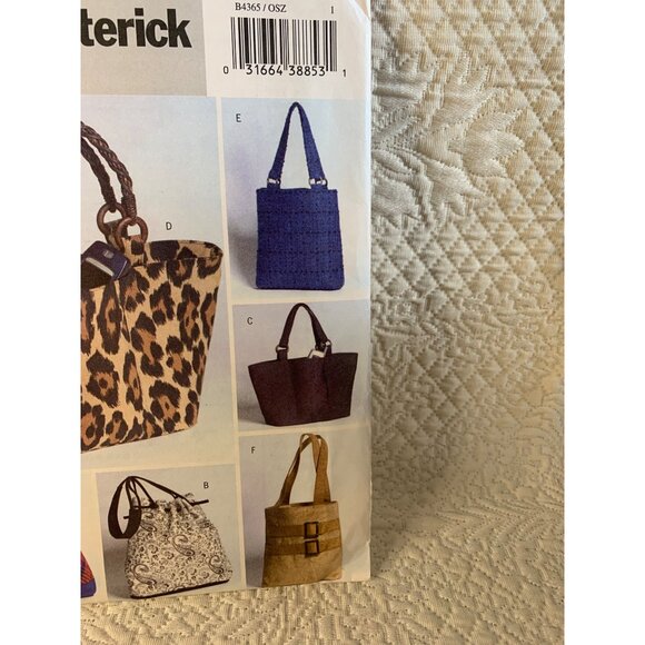 Butterick Misses Handbag Sewing Pattern B4365 - uncut - Picture 3 of 9